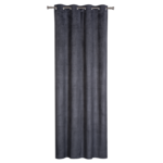 Zasłona z kółkami GRATER 140 x 260 cm ciemnoszary
