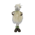 Owca na teleskopowych nogach z filcu beżowa