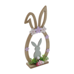 Figurka drewniana zając 17,5 x 6 x 36,5 cm