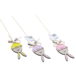 Dekoracja drewniana na piku 35 cm mix kolorów