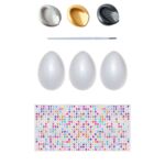 Zestaw kreatywny do dekorcji jajek na piku Glamour wielokolorowy