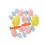 Jajka ozdobne nakrapiane 3-5,5 cm 18 sztuk mix kolorów