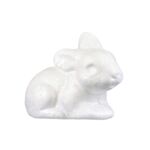 Zając styropianowy 10 cm biały