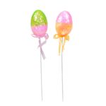 Pisanka brokatowa na piku 23 cm mix kolorów