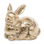Figurka królik 9 x 7,5 cm złota