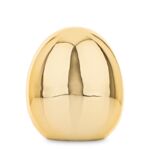 Ozdoba jajko 12 x 10 cm złoty