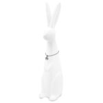 Figurka ceramiczna królik 28,5 x 8,5 cm biała