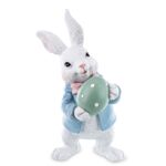 Figurka królik z pisanką 16 x 9 cm