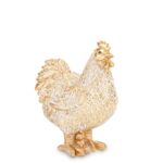 Figurka kura 16,5 x 12,5 cm złota