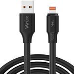 Kabel USB - lightning 120W 3A 1 m fast line czarny VA0120 Vayox