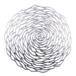 Podkładka dekoracyjna na stół TALEA śr. 38 cm srebrny