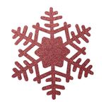 Podkładka filcowa na sztućce SNOWFLAKE śr. 21 cm czerwony