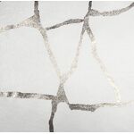 Obrus WUSTE 85 x 85cm ecru/srebrny