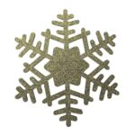 Podkładka filcowa na sztućce SNOWFLAKE śr. 21 cm antyczne złoto