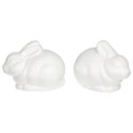 Królik styropianowy DIY 14 x 10 cm biały 2 szt.