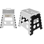 Taboret składany ALEX 32 cm black & white