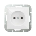 Gniazdo pojedyncze białe PERŁA