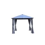 Pawilon ogrodowy 4 ścianki 3 x 3m szary