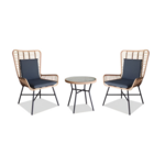 Zestaw mebli Havana czarno-brązowy