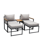 Zestaw mebli Kansas szary