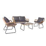 Zestaw mebli Natural szaro-brązowy