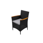 Fotel ogrodowy Bella 60 x 59 x 88 cm czarny