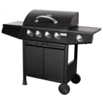 Grill gazowy 4 + 1 palnikowy MG661 9,3 kW czarny Floraland