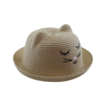 Kapelusz dziecięcy kotek śr. 23 cm beżowy