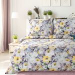 Komplet pościeli VELVET3 160 x 200 cm + 70 x 80 cm/x2 żółty