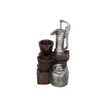 Fontanna ogrodowa z LED 20 x 50 cm ceramiczna