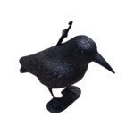 Figurka plastikowa kruk 17 x 30 cm czarna