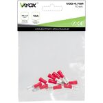 Konektory izolowane męskie 5 szt. + żeńskie 5 szt. czerwone VDD-4.75R Vayox
