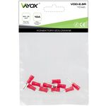 Konektory izolowane męskie 5 szt. + żeńskie 5 szt. czerwone VDD-2.8R Vayox