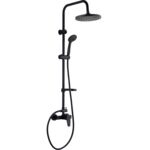 Kolumna natryskowa INTRA czarna z baterią