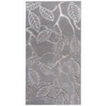 Dywan Plush 120 x 170 cm liście szary