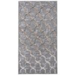Dywan Plush 80 x 150 cm geometria szary