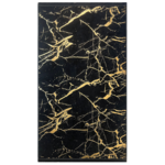 Dywan drukowany NEVA petra folia 80 x 140 cm czarno-złoty
