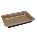 Blacha nieprzywieralna FELICIA 33 x 23 x 5,2 cm czarno-złoty