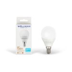 Żarówka LED E-14 8 W kulka barwa neutralna Wellmax