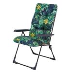 Fotel Floryda K2 w liście z podłokietnikiem