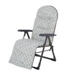 Fotel Arizona z podnóżkiem w romby