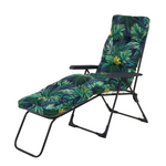 Leżak Alabama K2 w liście z poduszką i podłokietnikiem