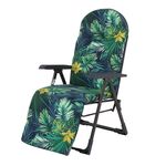 Fotel Arizona z podnóżkiem K2 w liście