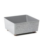 Skrzynka Saga textil 28,5 x 28,5 cm szary