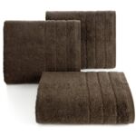 Ręcznik bawełniany Dali 50 x 90 cm ciemnobrązowy