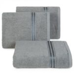 Ręcznik frotte Lori 70 x 140 cm stalowy