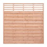 Płot z ornamentem 180 x 180 cm modrzew