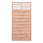 Płot z ornamentem 90 x 180 cm modrzew