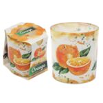 Świeca zapachowa w szklance art. 1324 VERONA pomarańcza