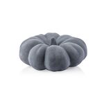 Figurka ceramiczna dynia welur szary HTC9311 18 x 18 x 7 cm szara